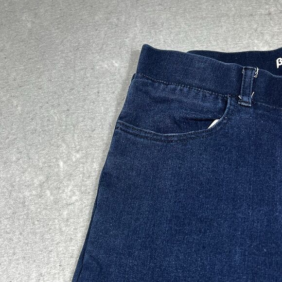 Betabrand Jeans Womens Size Medium Blue Straight Stretch Pull On Dark Wash - Picture 3 of 12